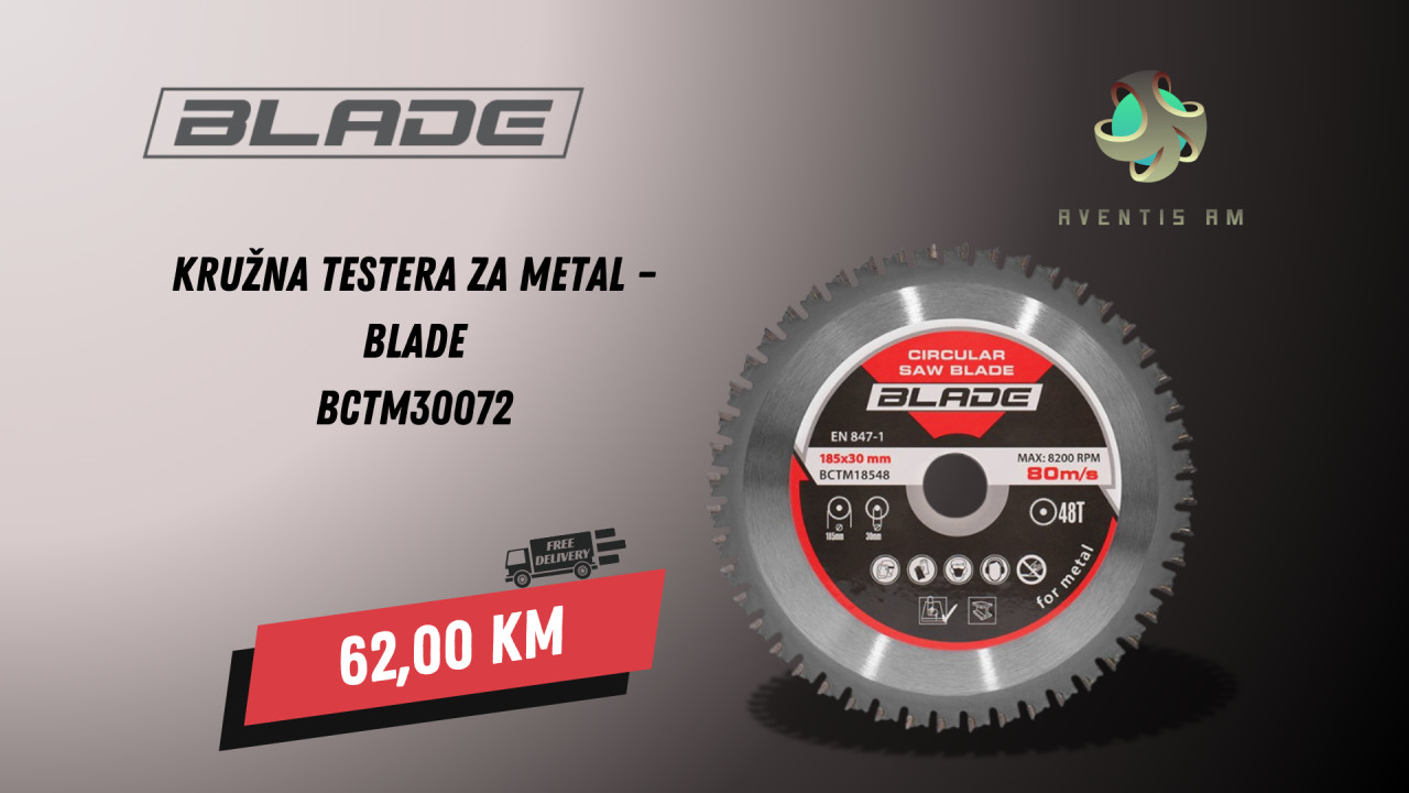 Kružna testera za metal BLADE BCTM30072