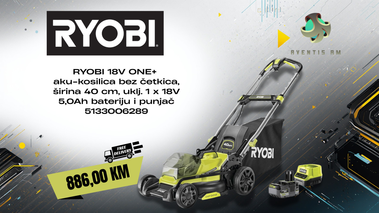 RYOBI 18V ONE+ aku-kosilica širina 40 cm 5133006289