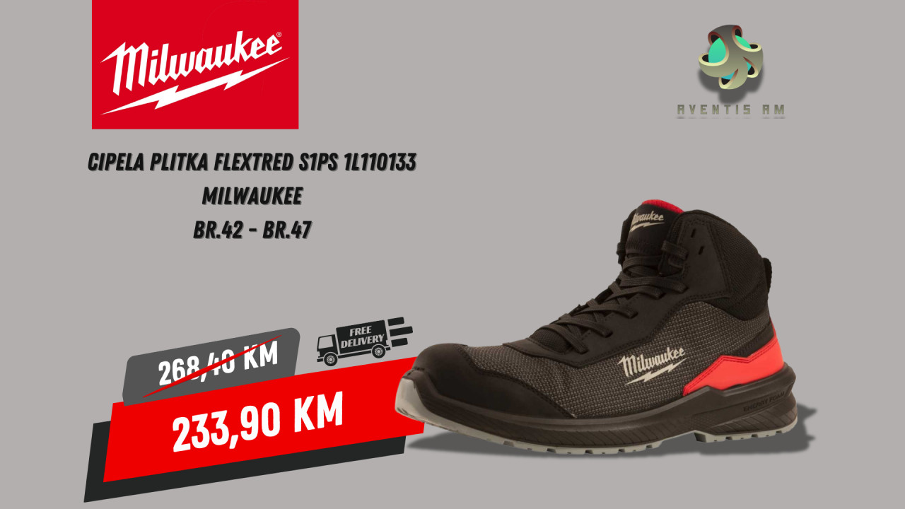 Radna cipela Milwaukee flextred S1PS 1L110133