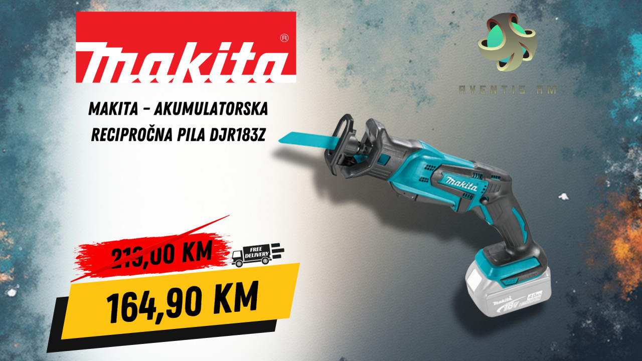 Makita Akumulatorska recipročna pila DJR183Z