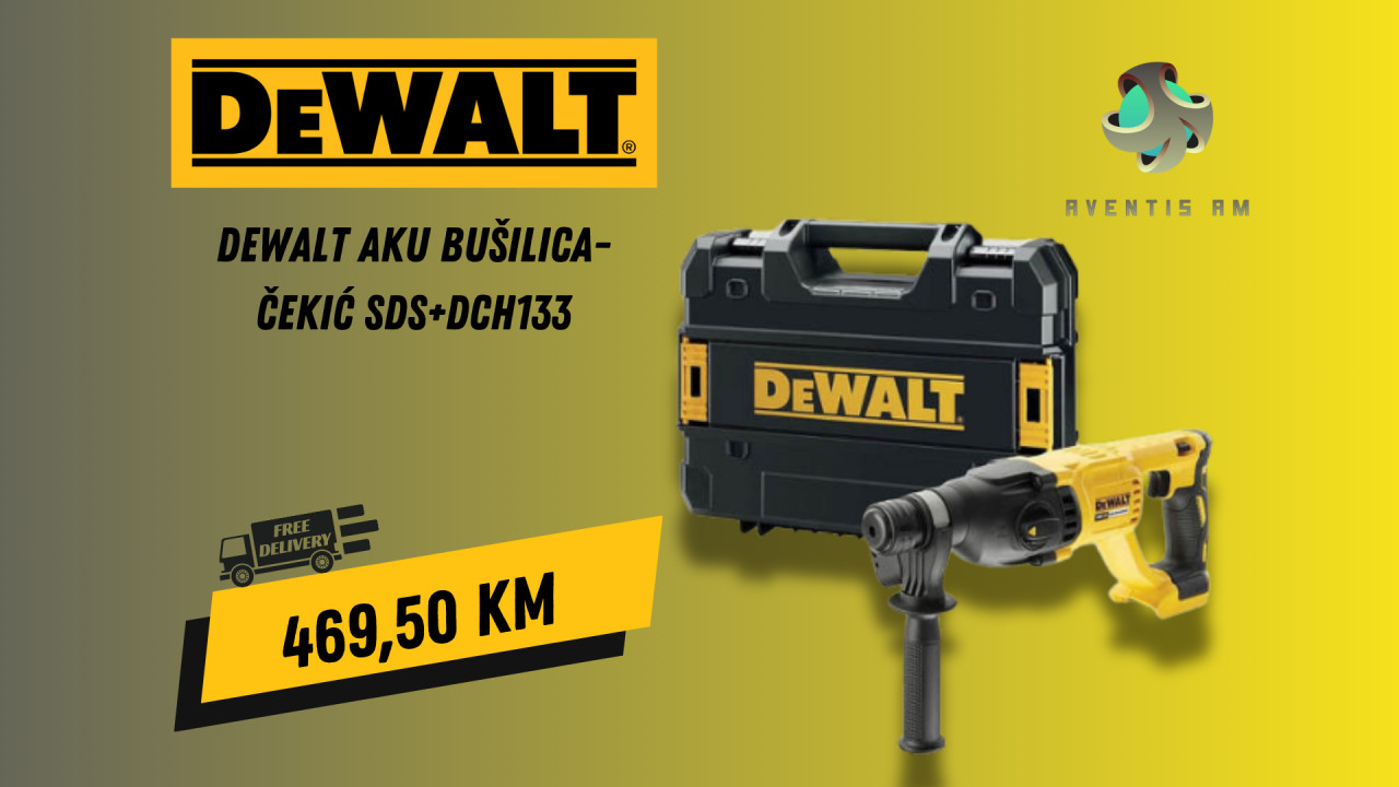 DeWalt aku bušilica-čekić SDS+DCH133