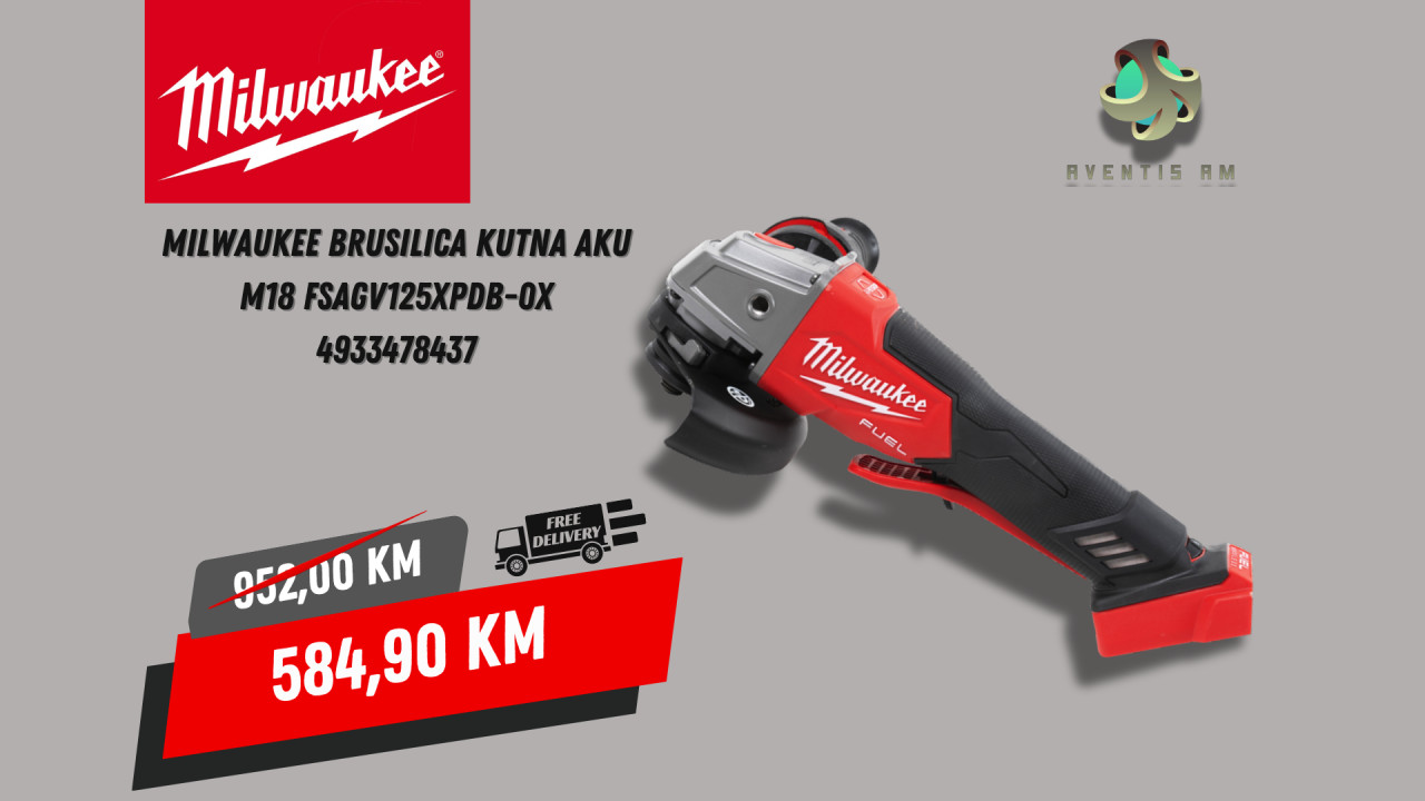 Milwaukee Brusilica kutna AKU M18 FSAGV125XPDB-0X 4933478437
