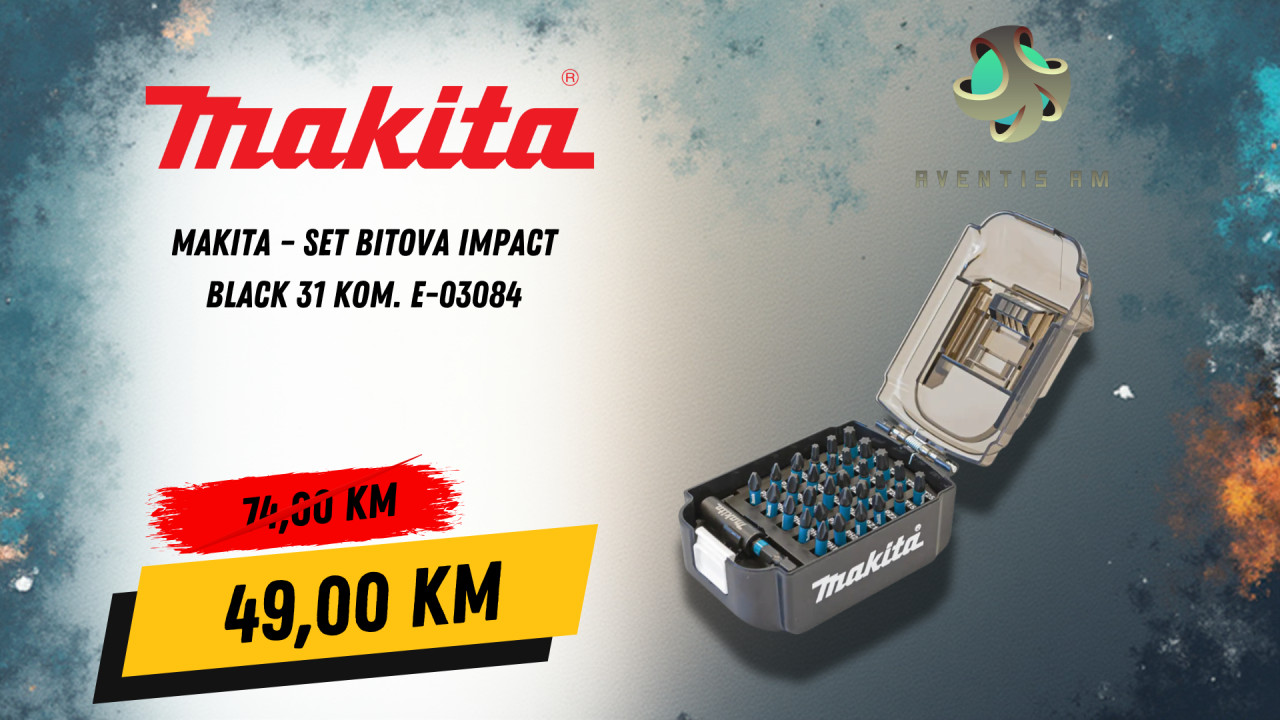 Makita Set bitova impact BLACK 31 kom. E-03084