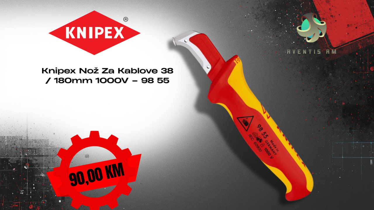Knipex Nož Za Kablove 38 180mm 1000V 98 55