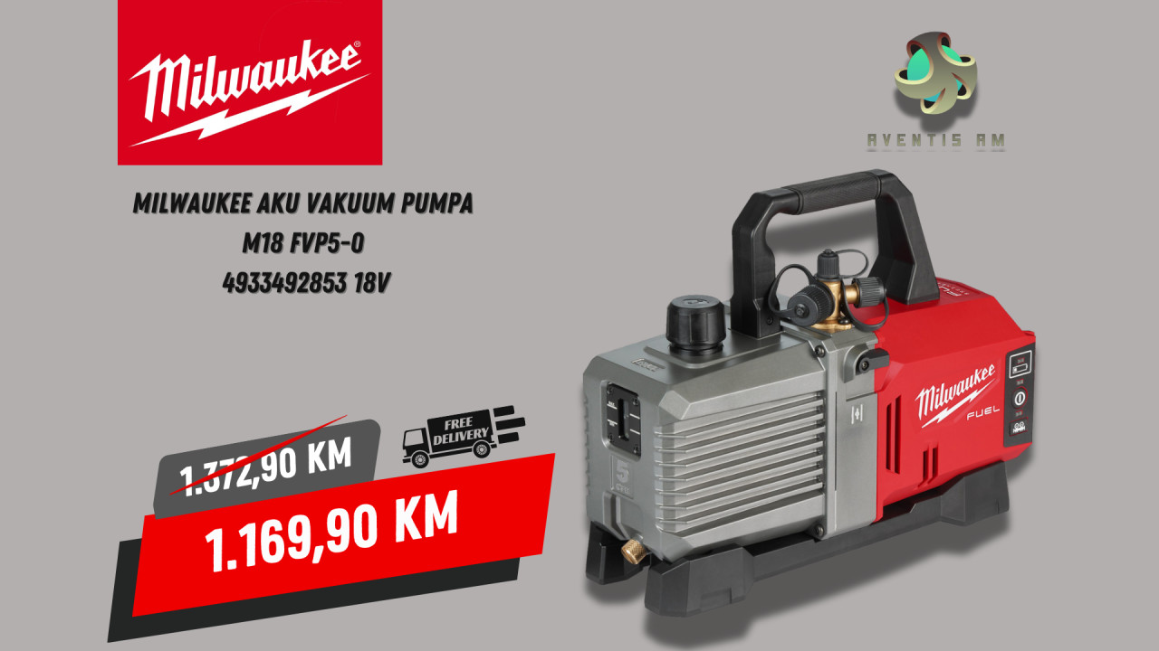 Milwaukee Aku vakuum pumpa M18 FVP5-0 4933492853 18V