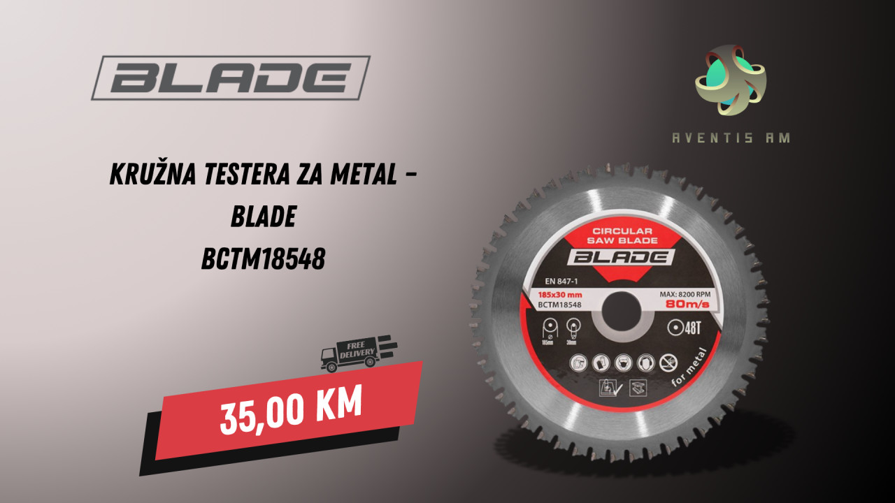 KRUZNA TESTERA ZA METAL fi185mm BLADE