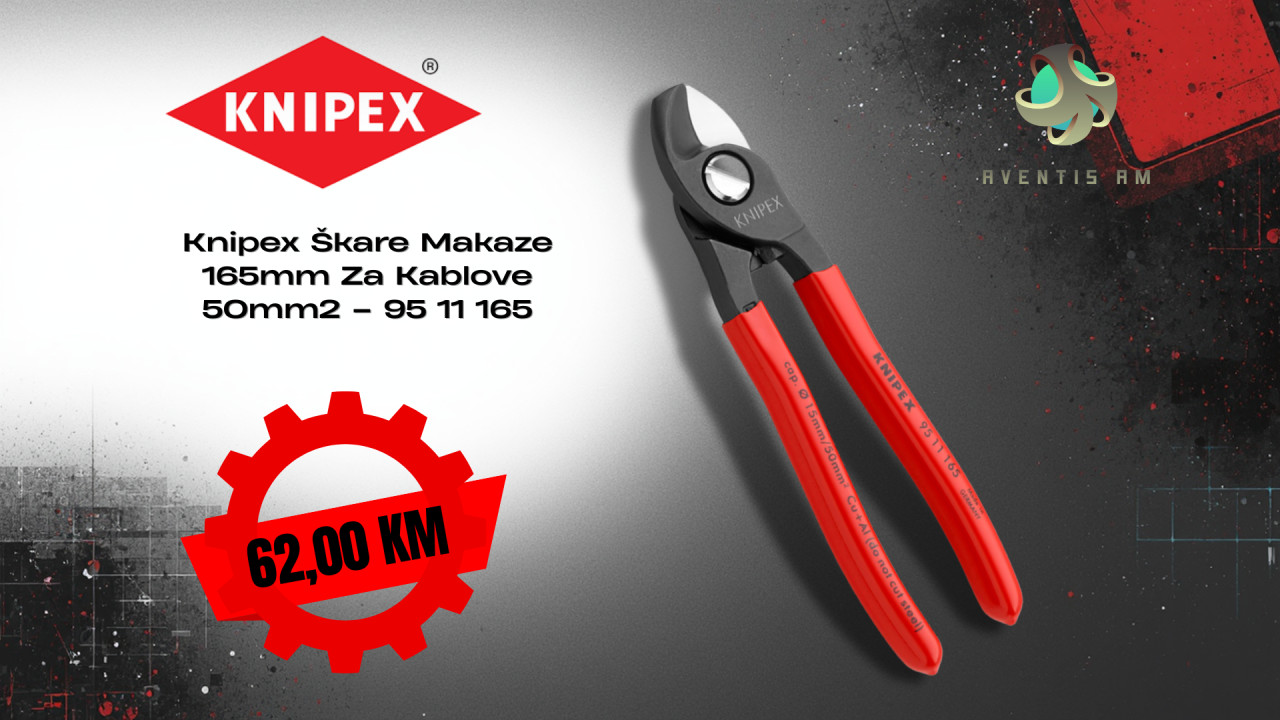 Knipex Škare Makaze 165mm Za Kablove 50mm2 95 11 165