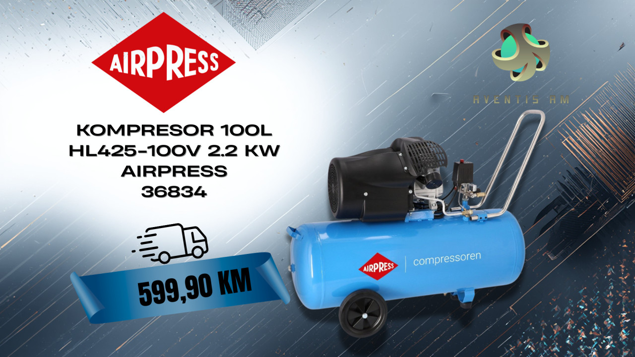 KOMPRESOR 100L HL425-100V 2.2 KW AIRPRESS 36834