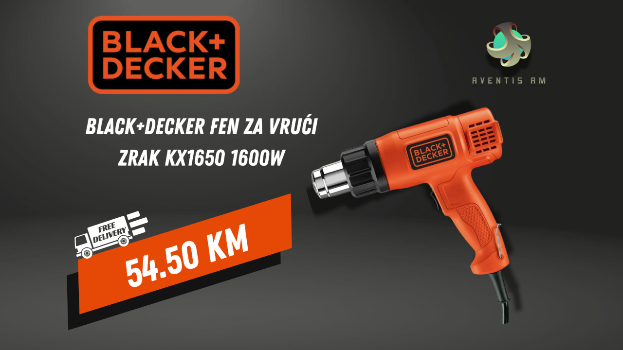 Black+Decker fen za vrući zrak KX1650 1600W
