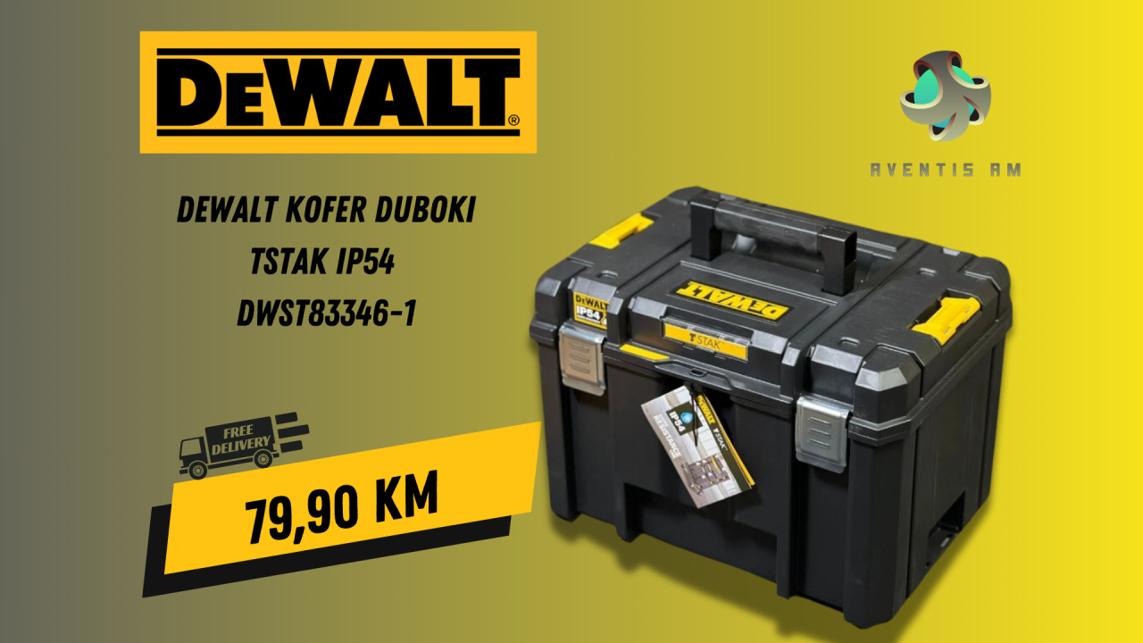 DeWalt kofer duboki TSTAK IP54 DWST83346-1