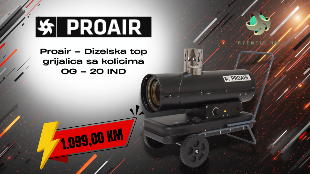 Proair  Dizelska top grijalica sa kolicima OG  20 IND