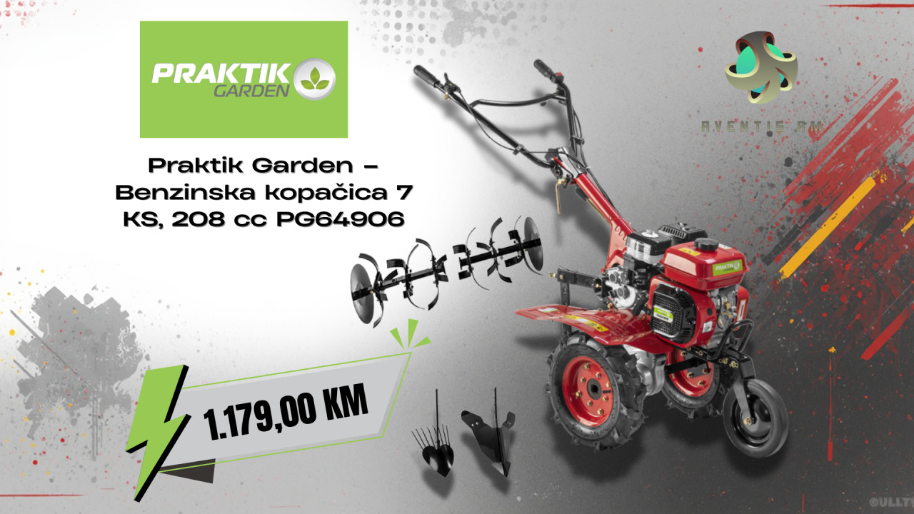 Praktik Garden Benzinska kopačica 7 KS, 208 cc PG64906