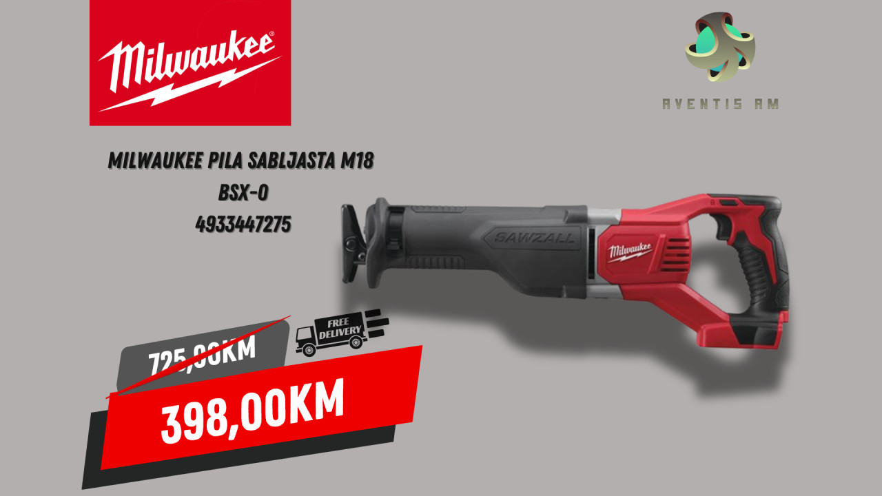 MILWAUKEE PILA SABLJASTA M18  BSX-0 4933447275