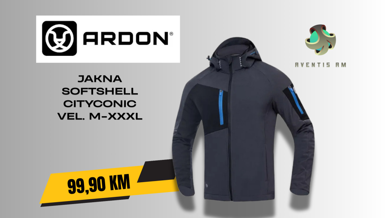 JAKNA SOFTSHELL CITYCONIC VEL. M-4XL