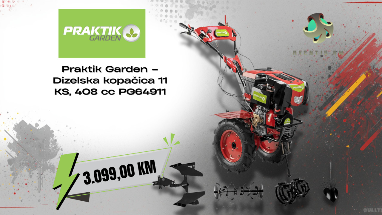 Praktik Garden Dizelska kopačica 11 KS, 408 cc PG64911
