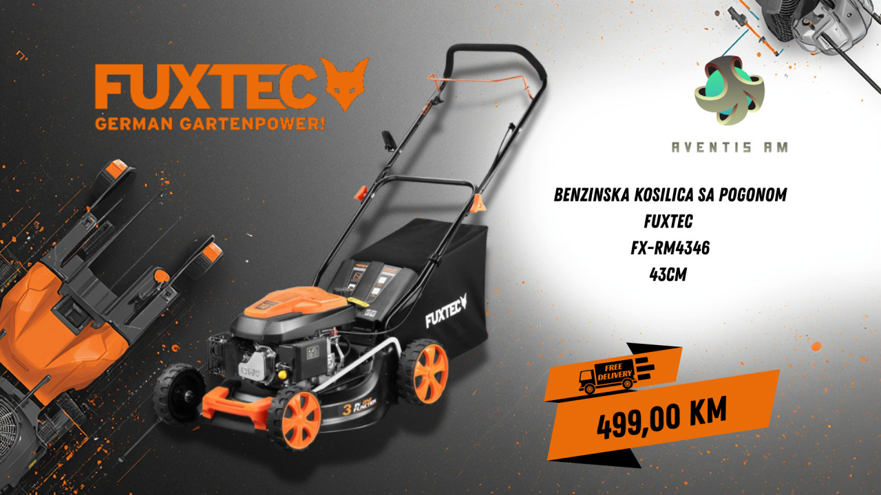Benzinska kosilica sa pogonom FUXTEC FX-RM4346 43cm