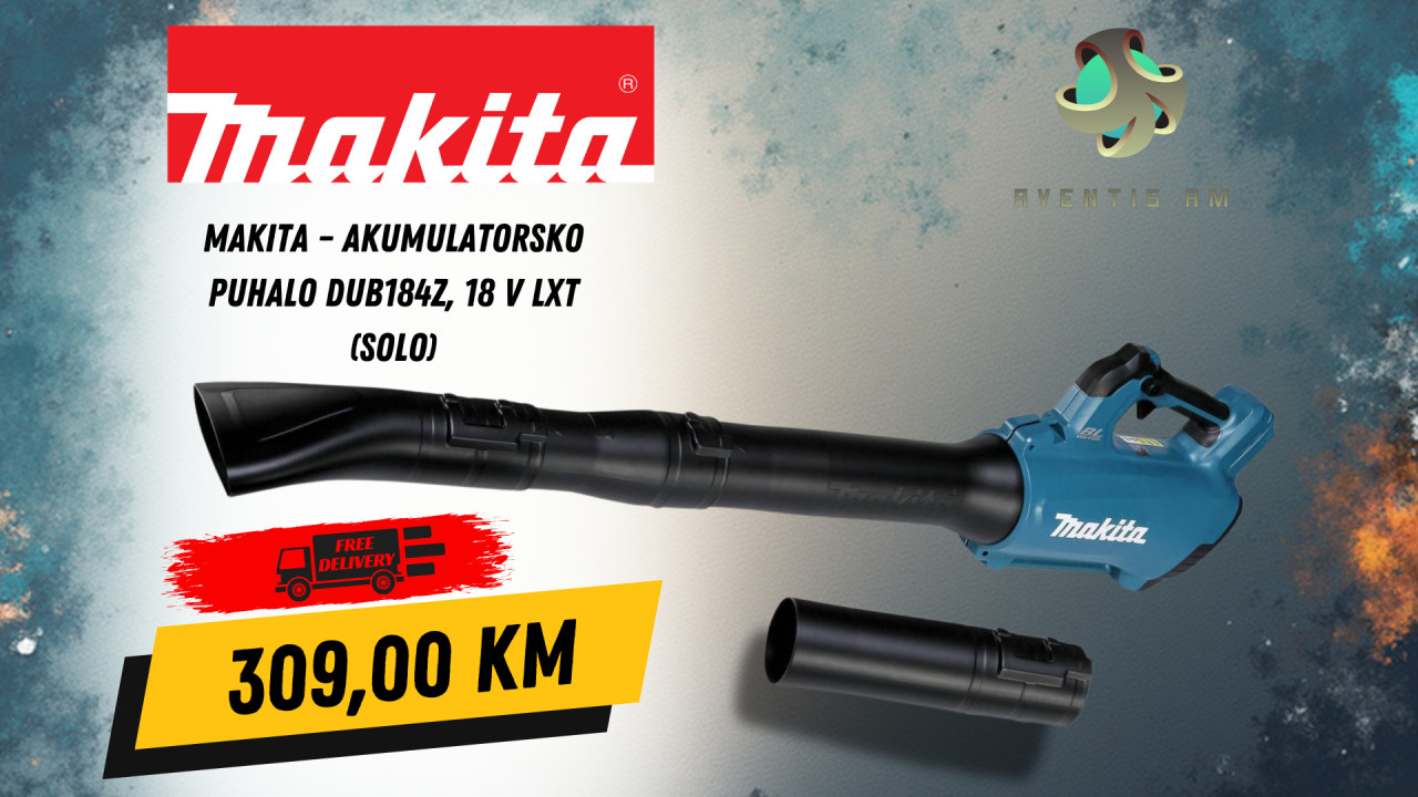 Makita Aku puhalo DUB184Z, 18 V LXT (SOLO)