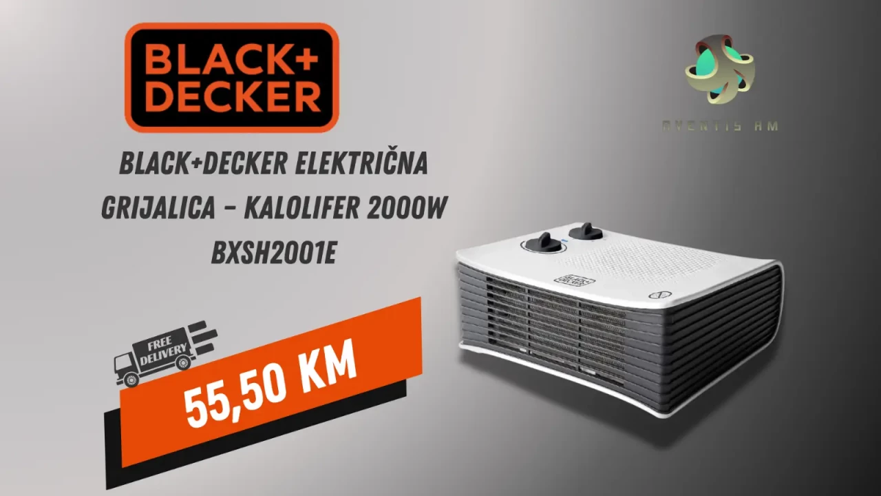 Električna grijalica Black+Decker 2000W BXSH2001E