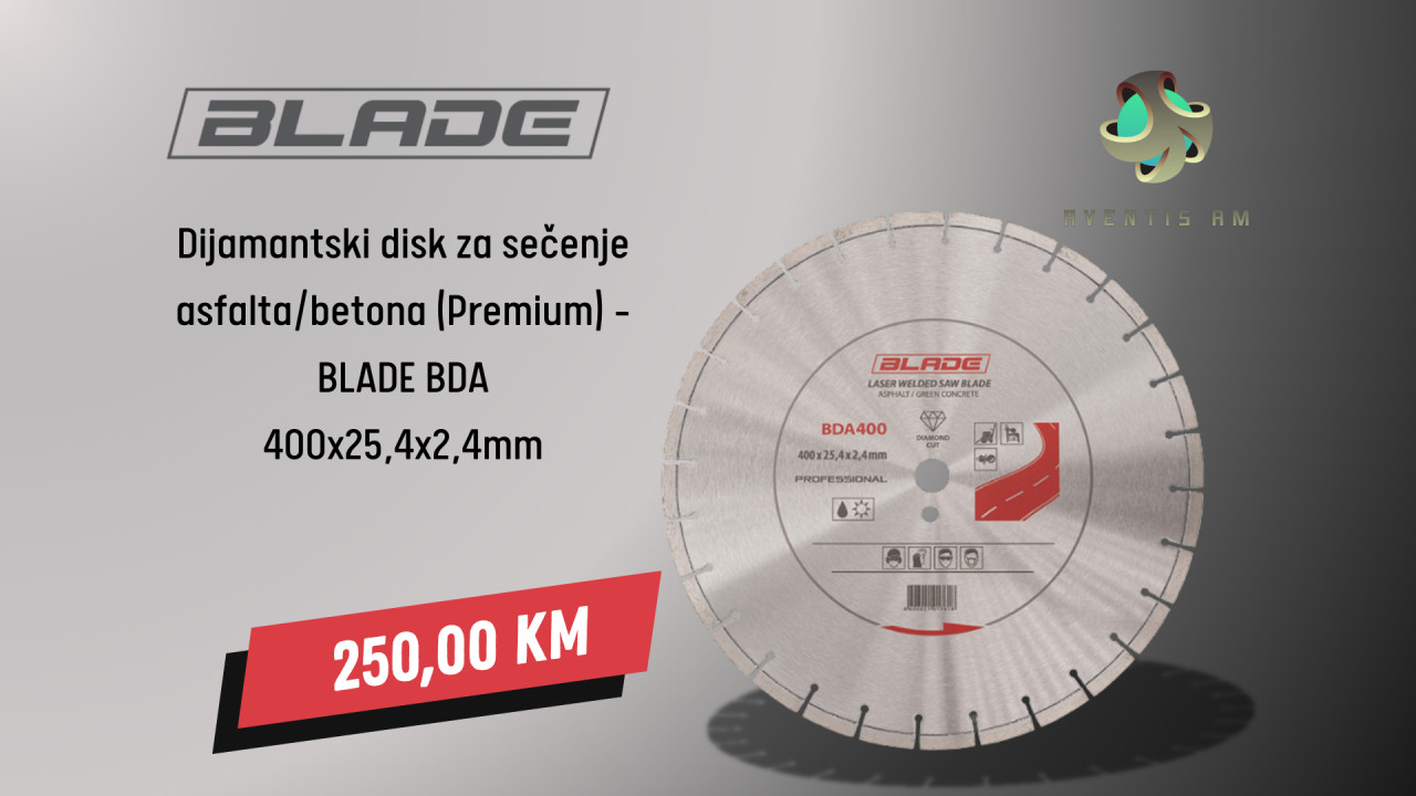Dijamantski disk za slečenje asfalta/betona BLADE BDA