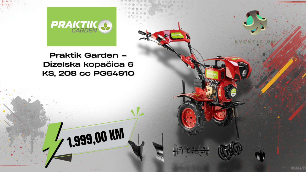 Praktik Garden Dizelska kopačica 6 KS, 208 cc PG64910