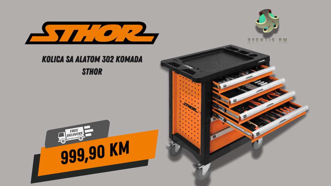 KOLICA SA ALATOM 302 KOMADA STHOR
