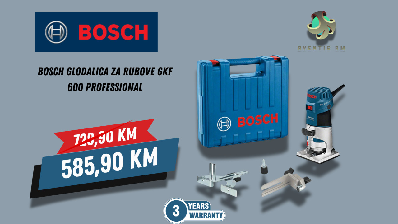 BOSCH glodalica za rubove GKF 600 Professional
