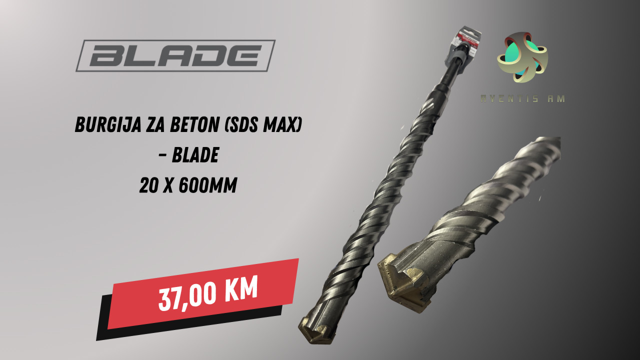 Burgija za beton SDS Max 20X600 BLADE