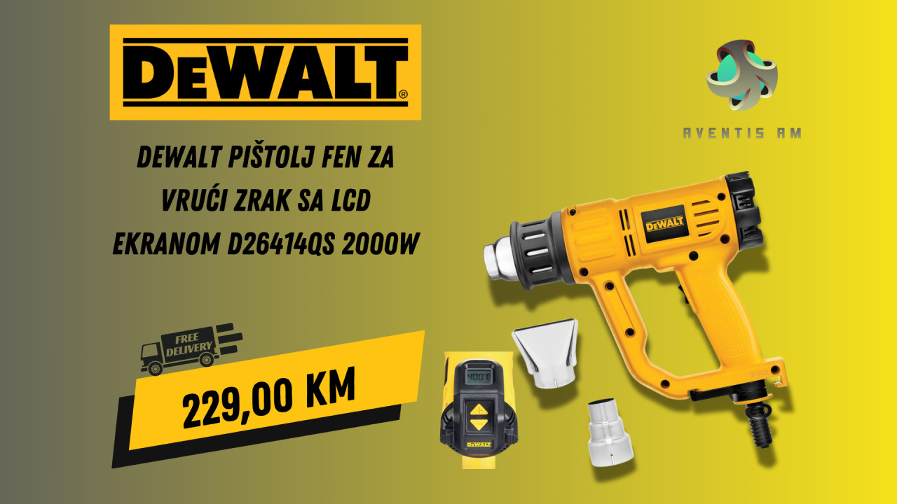 DeWALT D26414 električni termički alat 2.000 W