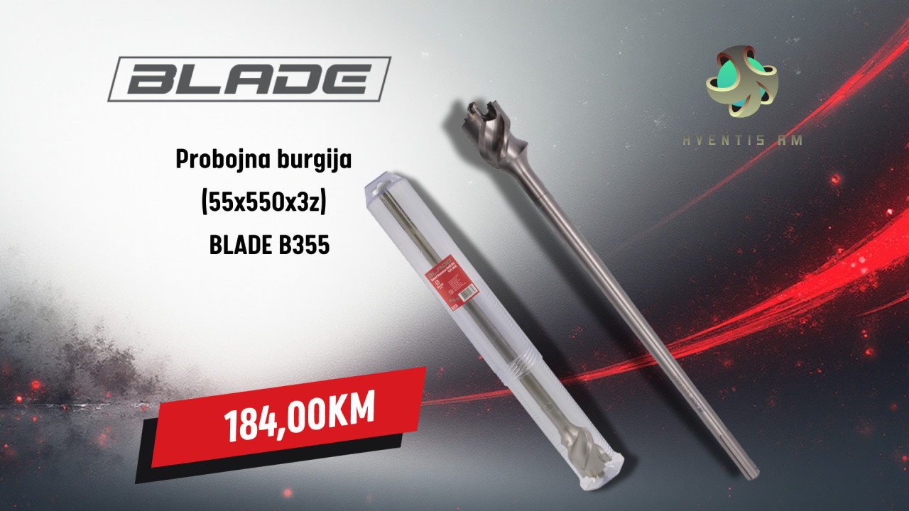 BURGIJA PROBOJNA ZA KLIME SDSMAX 55X505 BLADE