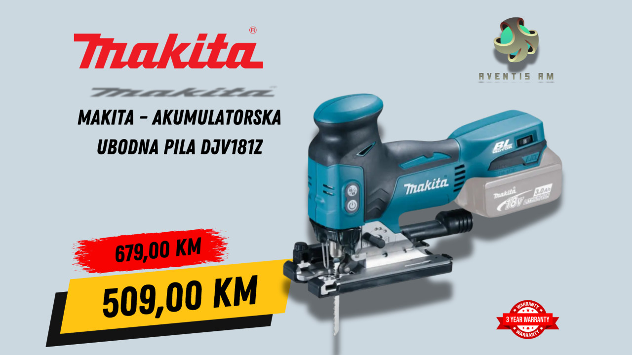 Makita Akumulatorska ubodna pila DJV181Z