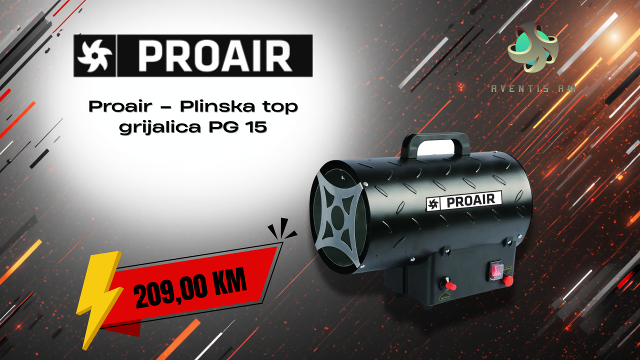 Proair Plinska top grijalica PG 15