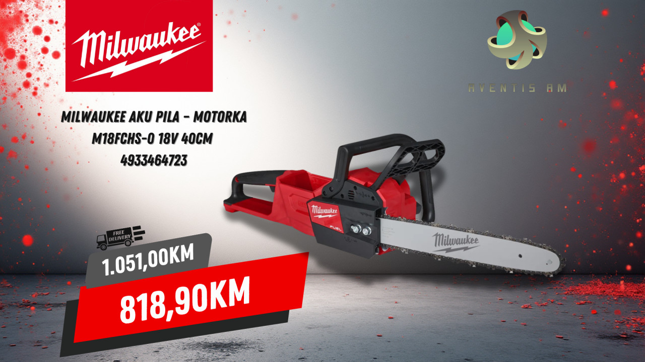 Milwaukee Aku pila motorka M18FCHS-0 18V 40cm 4933464723