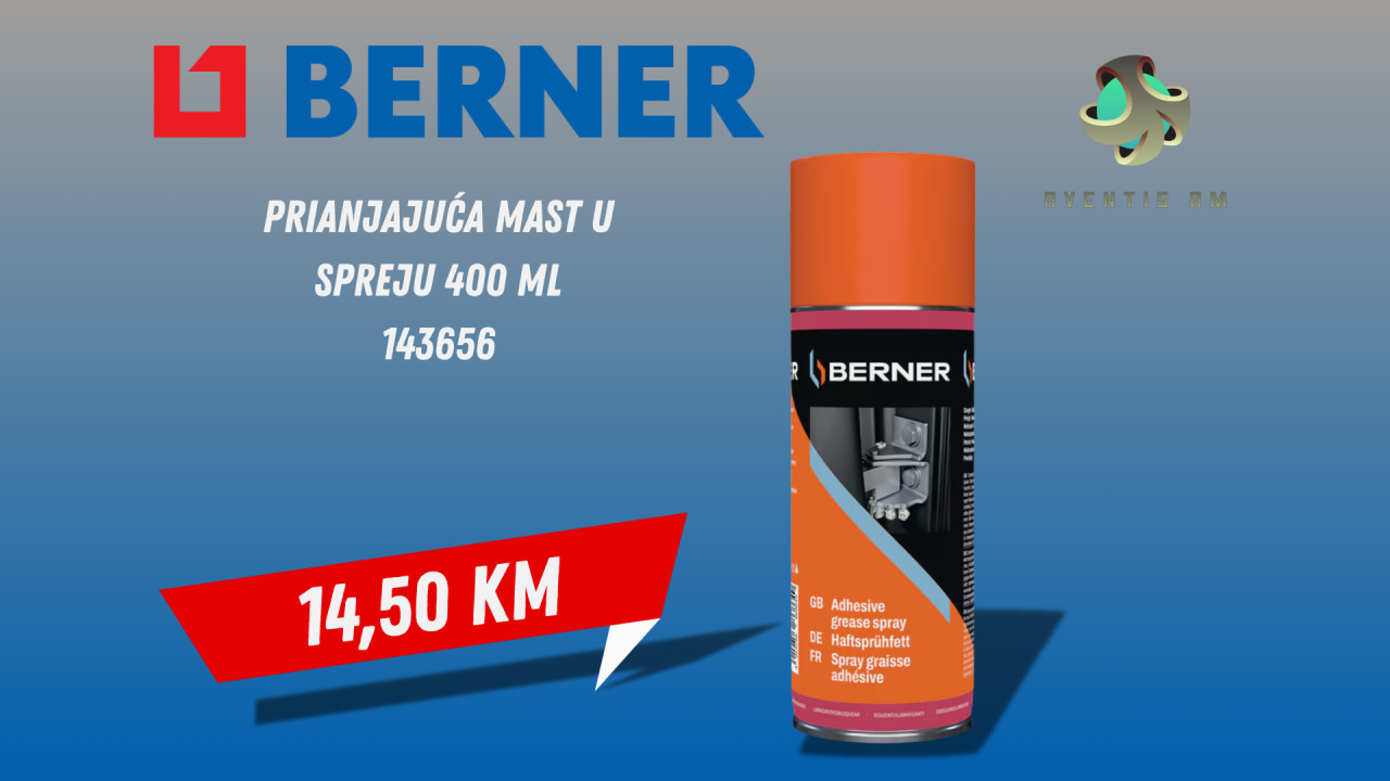BERNER Prianjajuća mast u spreju 400 ml 143656