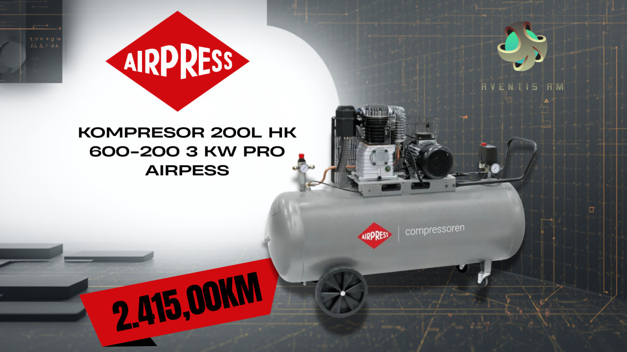 KOMPRESOR 200L HK 600-200 3 KW PRO AIRPESS