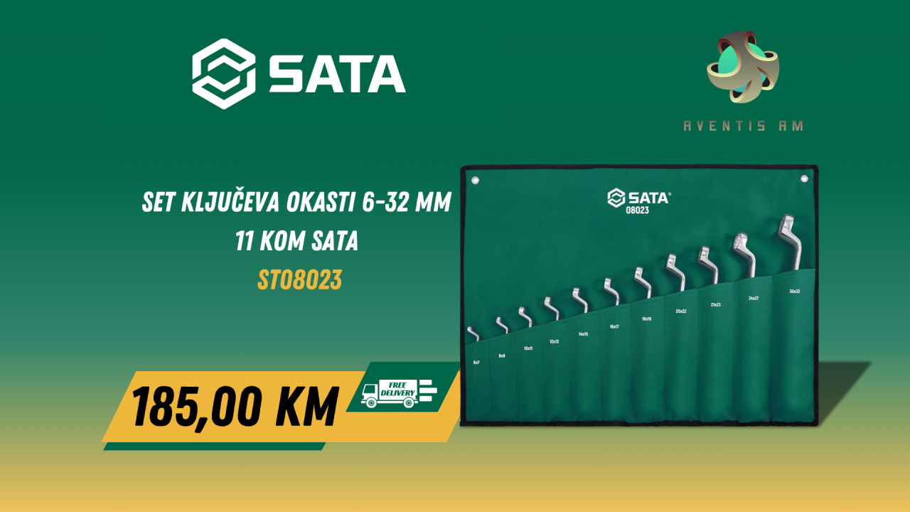 SET KLJUČEVA OKASTI 6-32 MM  11 KOM SATA  ST08023