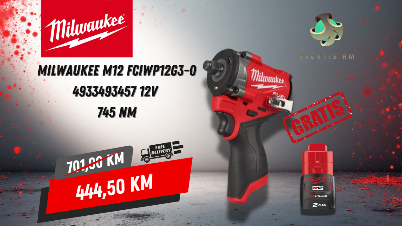 Milwaukee M12 udarni odvijač FCIWP12G3-0