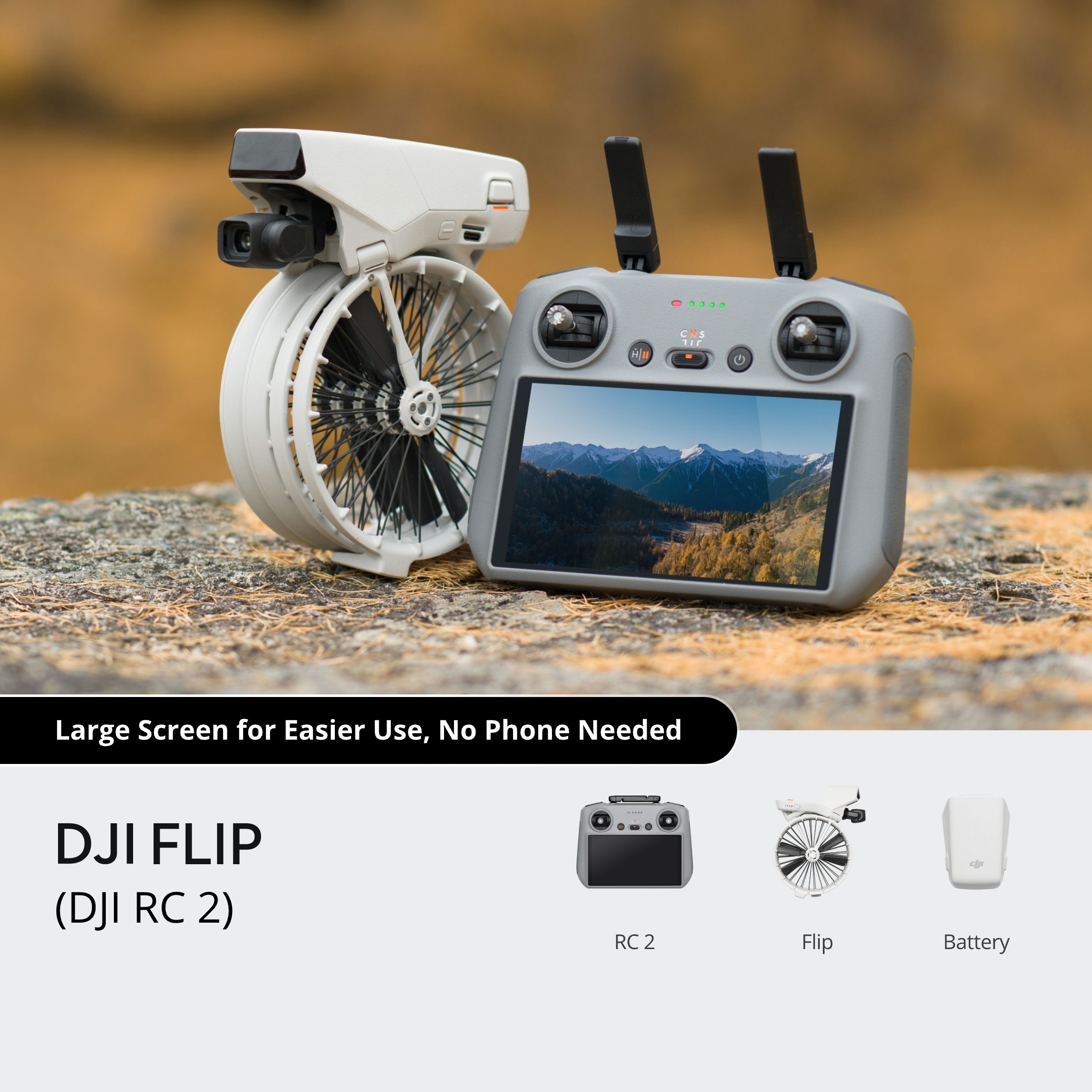 DJI dron Flip (DJI RC 2)