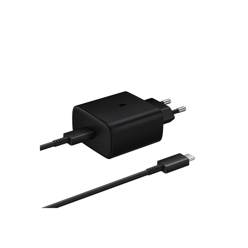 SAMSUNG brzi punjač 25W sa kablom Type-C to Type-C Crni
