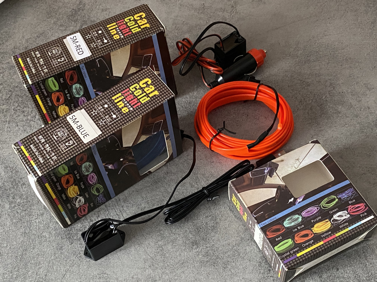 LED Traka auto 3metra ambient light unutrasnje led trake RGB