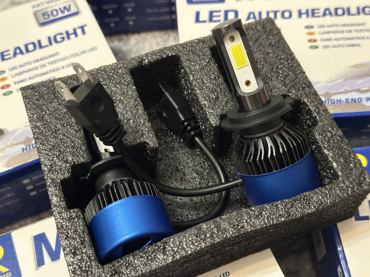 M2 LED H7 Canbus 50w SET + gratis led pozicije