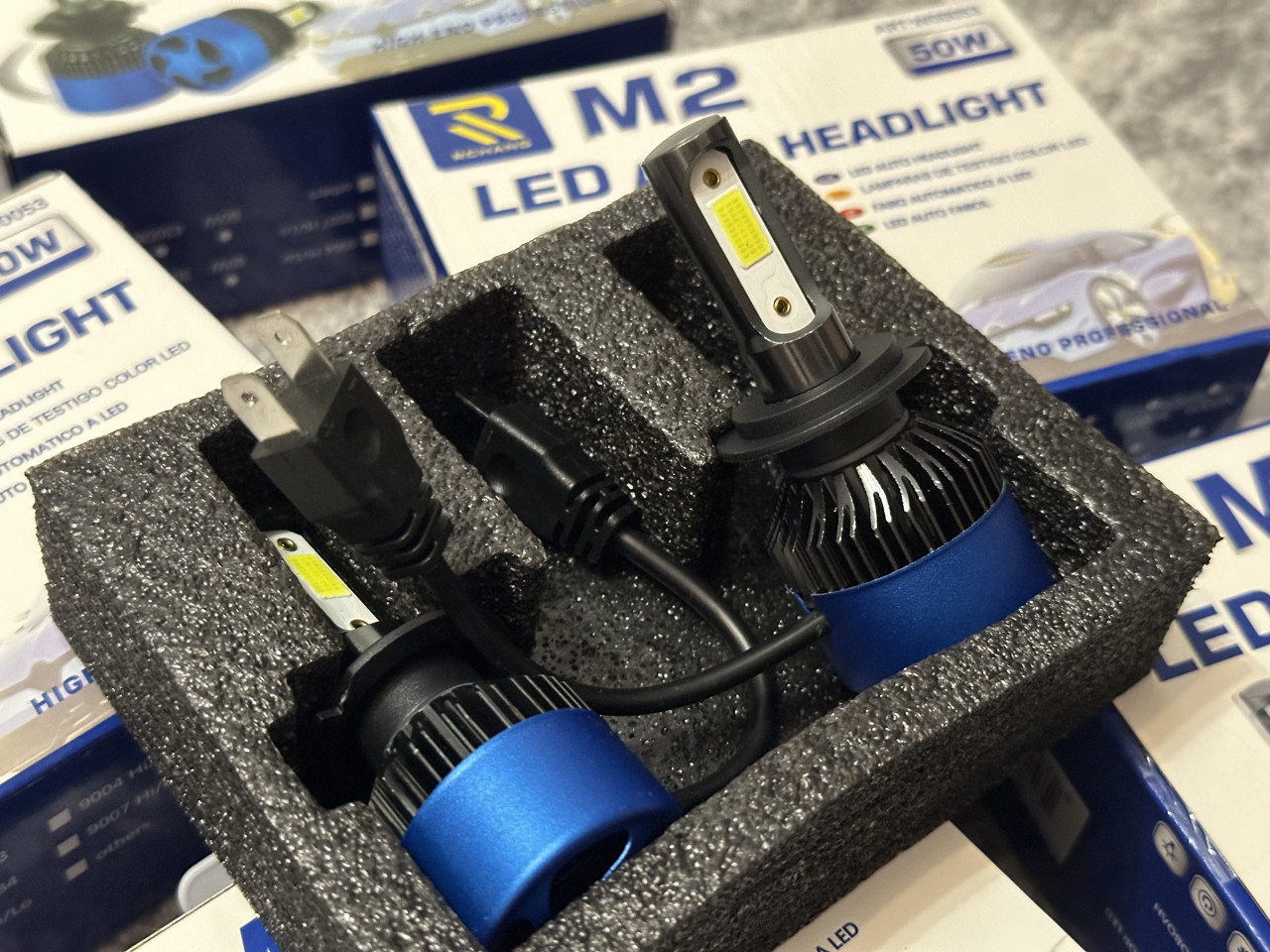 M2 LED H7 Canbus 50w SET + gratis led pozicije