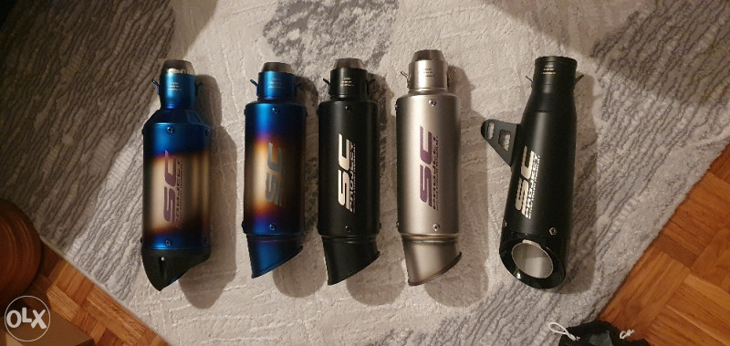 SC Project Auspuh Motor Suzuki Honda 51-60mm Yamaha Akrapovic