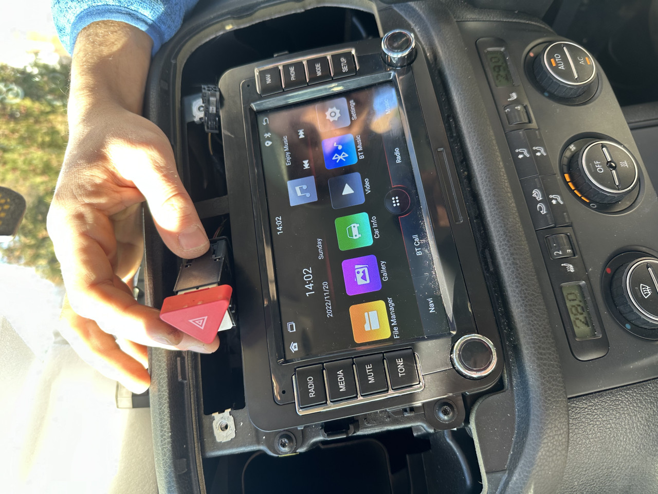 Android Multimedija 7 incha RNS 4+64GB Golf Tiguan Skoda VW