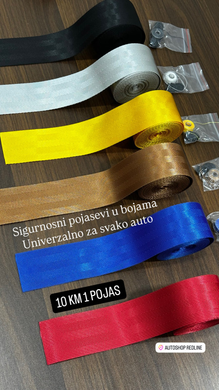 Pojasevi u bojama sigurnosni auto pojas u boji 3.6 M