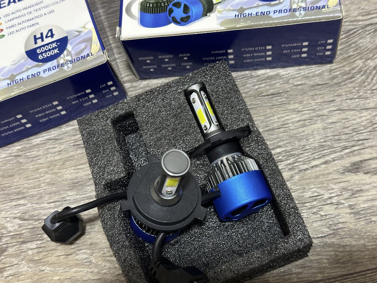 H4 50w Led Sijalice H4 CanBus 3side Cob Chip Dugo Kratko