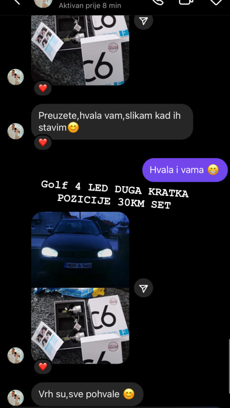Golf 4 LED Sijalice kratak,duga,pozicije