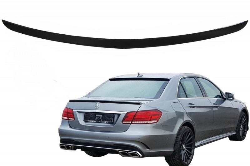 Mercedes w211 w212 w213 w205 spojler gepeka lip crni c e klasa