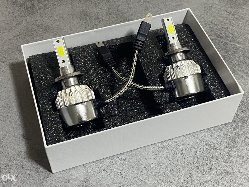 LED C6 H7 H1 Kratke Sijalice + Gratis Pozicije 12V 24V 3600LM 36W