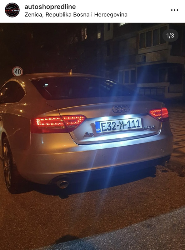 LED Kucista Tablicu Kuciste Tablice VW Bmw Audi Golf Bez Greske
