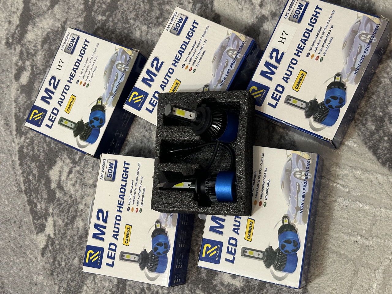 M2 LED H7 Canbus 50w SET + gratis led pozicije